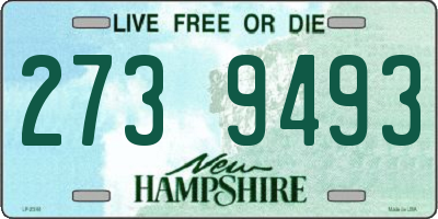 NH license plate 2739493