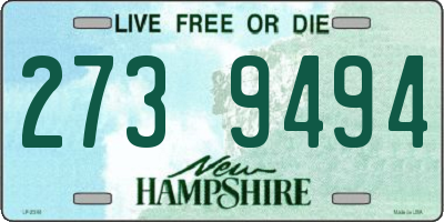 NH license plate 2739494
