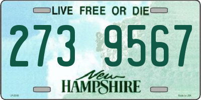 NH license plate 2739567