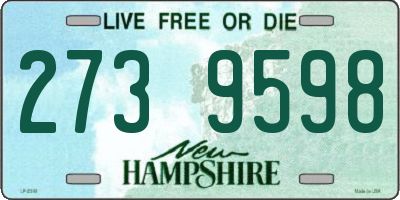NH license plate 2739598