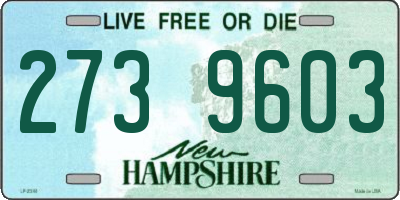 NH license plate 2739603
