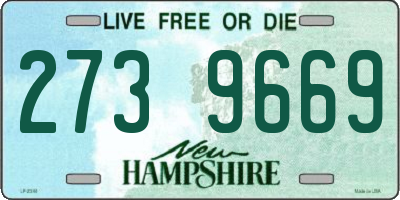 NH license plate 2739669