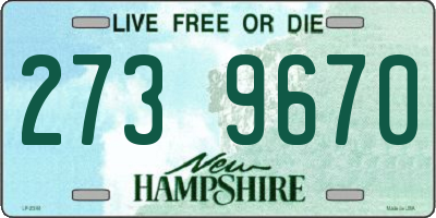NH license plate 2739670