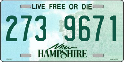 NH license plate 2739671