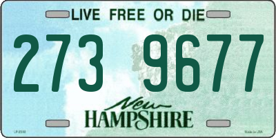 NH license plate 2739677