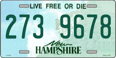 NH license plate 2739678