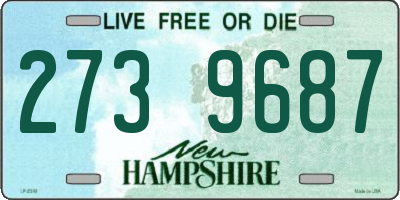 NH license plate 2739687