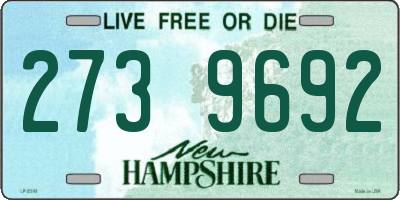 NH license plate 2739692