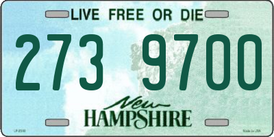 NH license plate 2739700