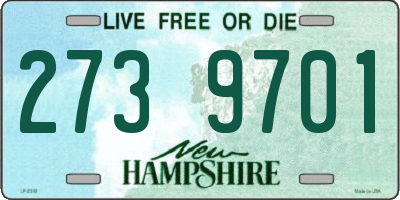 NH license plate 2739701