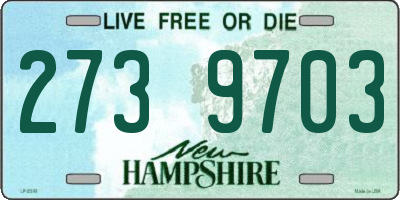 NH license plate 2739703
