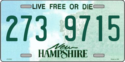 NH license plate 2739715
