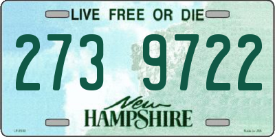 NH license plate 2739722