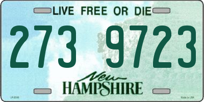 NH license plate 2739723