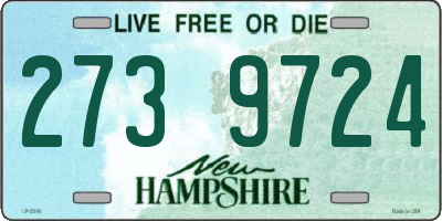 NH license plate 2739724