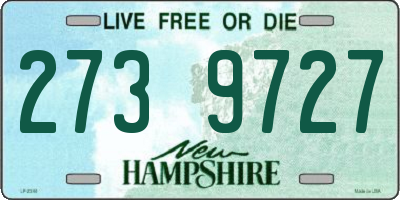 NH license plate 2739727