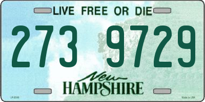 NH license plate 2739729