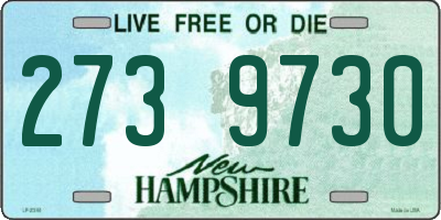 NH license plate 2739730