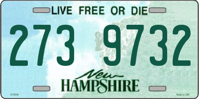 NH license plate 2739732