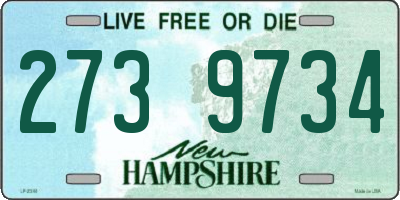 NH license plate 2739734