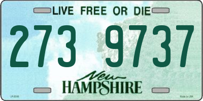 NH license plate 2739737