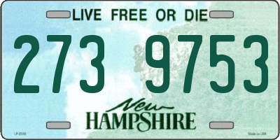 NH license plate 2739753