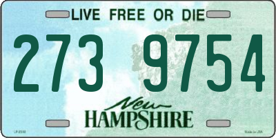 NH license plate 2739754