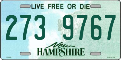 NH license plate 2739767