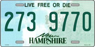 NH license plate 2739770