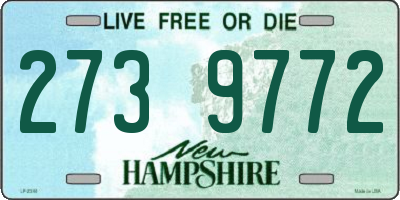 NH license plate 2739772
