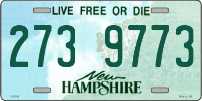 NH license plate 2739773