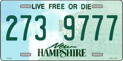 NH license plate 2739777