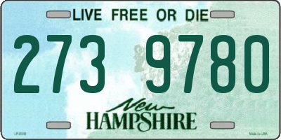 NH license plate 2739780