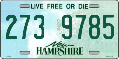 NH license plate 2739785