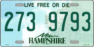 NH license plate 2739793