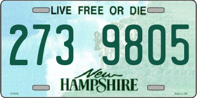 NH license plate 2739805