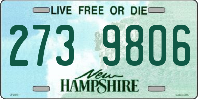 NH license plate 2739806