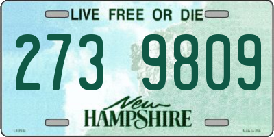 NH license plate 2739809