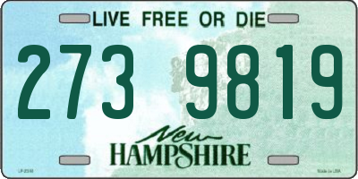 NH license plate 2739819