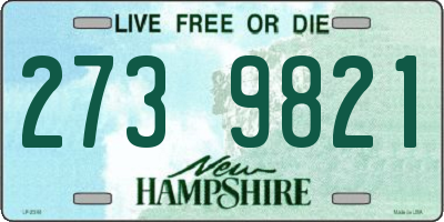 NH license plate 2739821