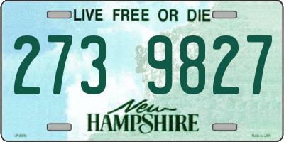 NH license plate 2739827