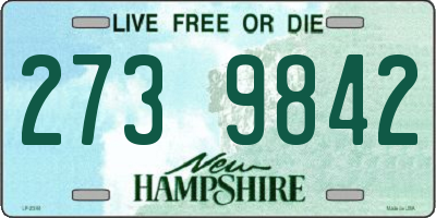 NH license plate 2739842