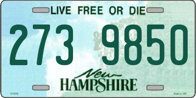NH license plate 2739850