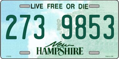 NH license plate 2739853