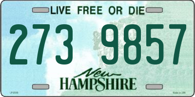 NH license plate 2739857
