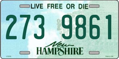 NH license plate 2739861