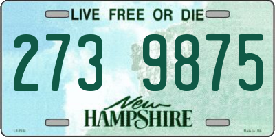NH license plate 2739875