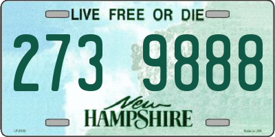 NH license plate 2739888