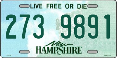 NH license plate 2739891
