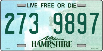 NH license plate 2739897